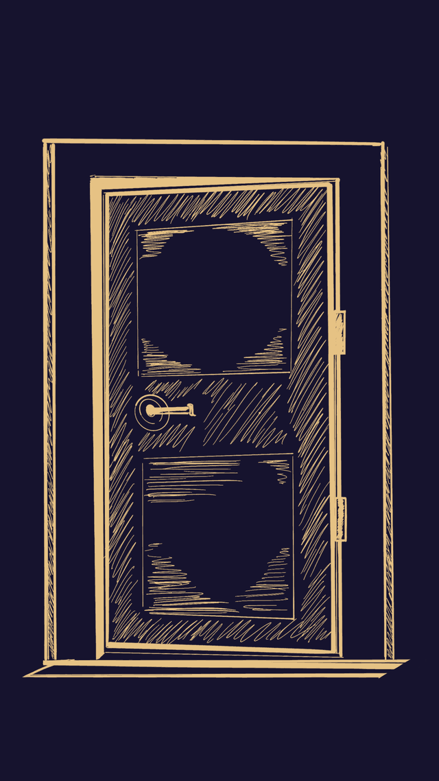 Door &mdash; hand-drawn dream symbol