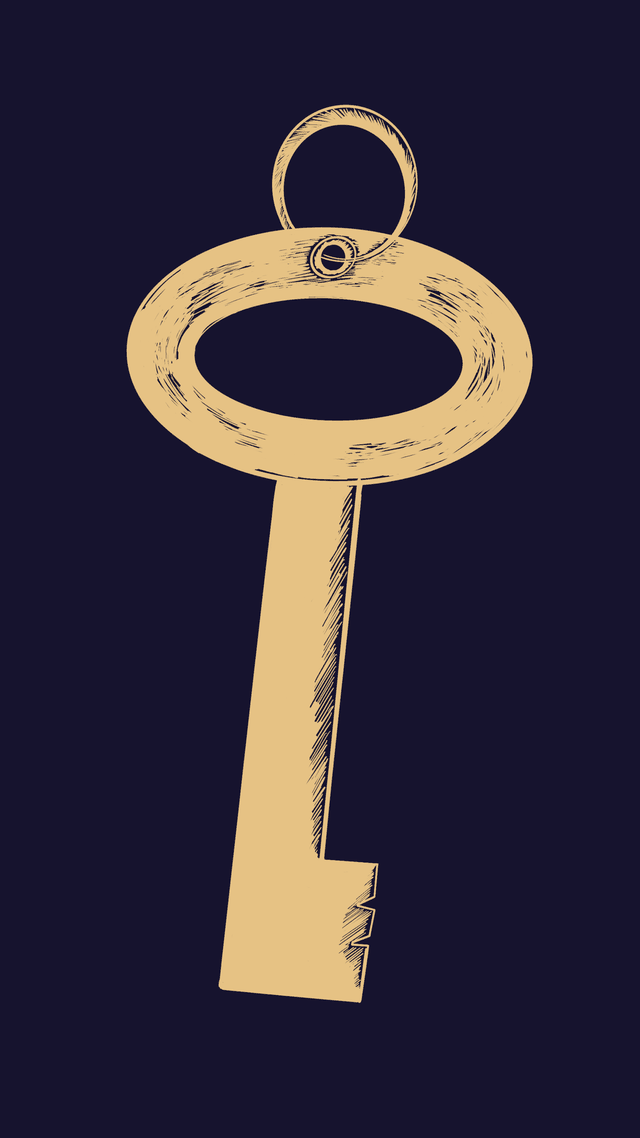 Key &mdash; hand-drawn dream symbol